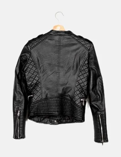 Artigli Chaqueta biker negra rombos