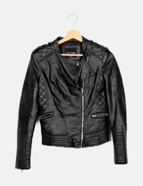 Artigli Chaqueta biker negra rombos