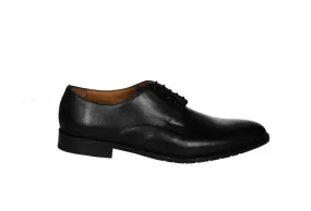 Blucher Liso Piel Negro Piso Doble