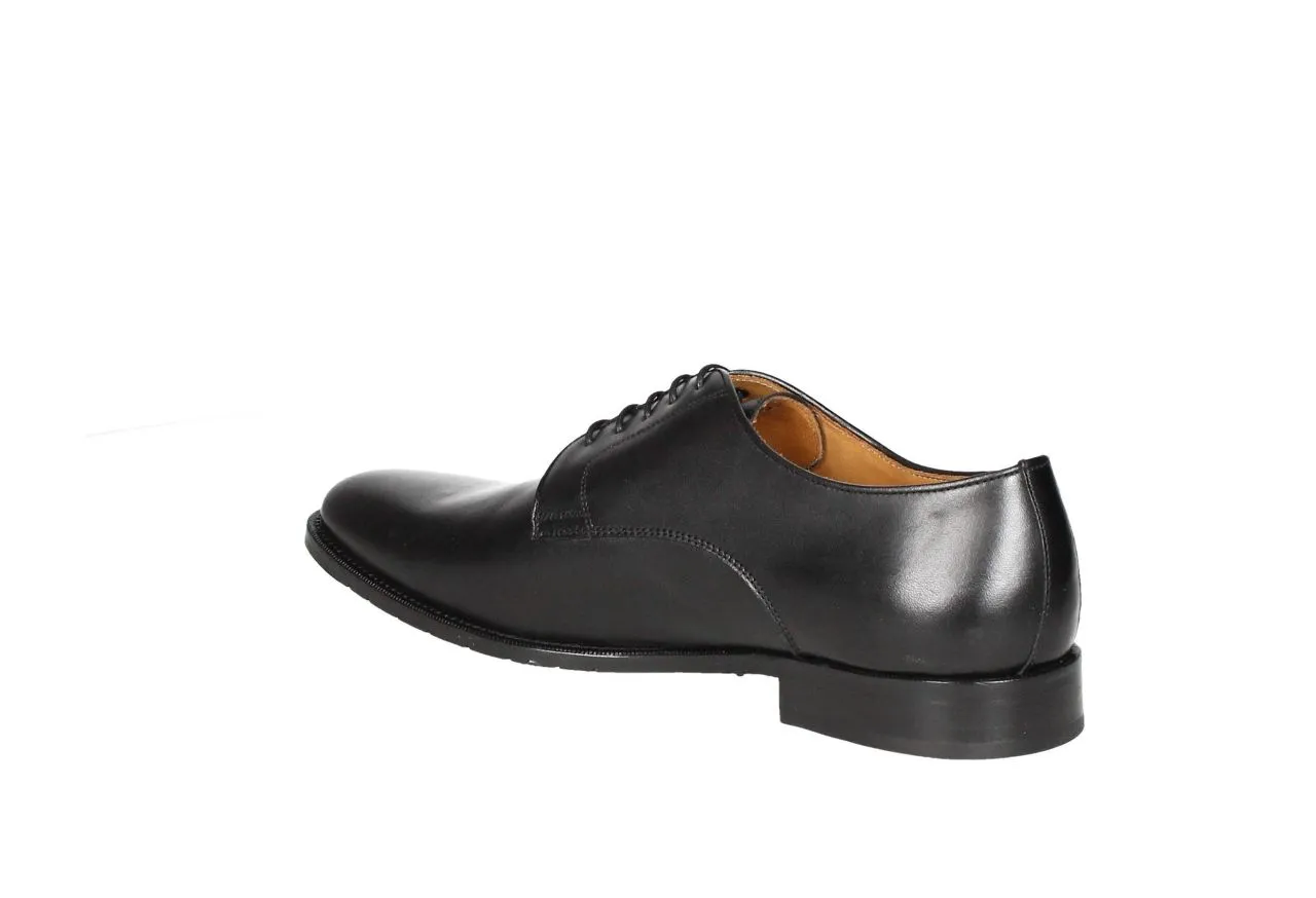 Blucher Liso Piel Negro Piso Doble