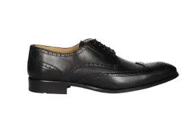 Blucher Pala Vega Piel Negro Piso Suela Doble