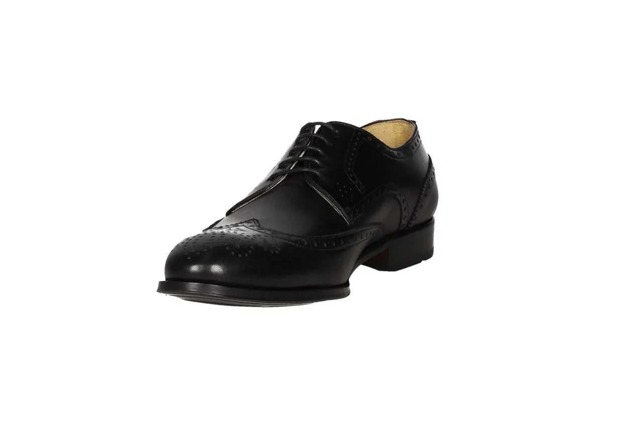 Blucher Pala Vega Piel Negro Piso Suela Doble