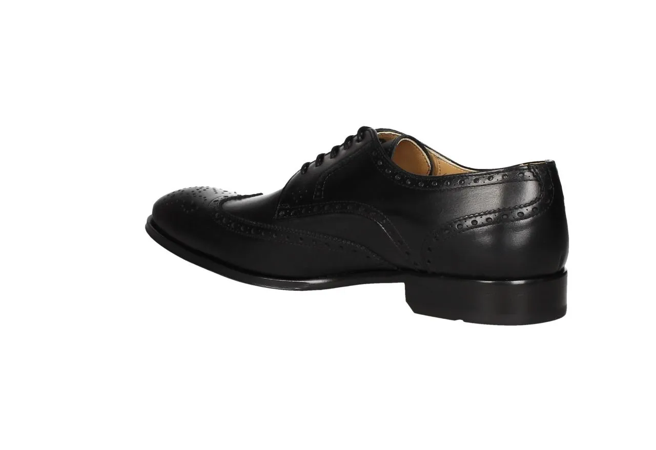 Blucher Pala Vega Piel Negro Piso Suela Doble