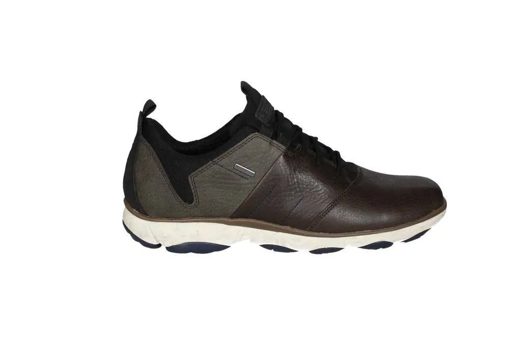 Blucher Piel Marron/gris Cuello Nilon Negro Amphibiox