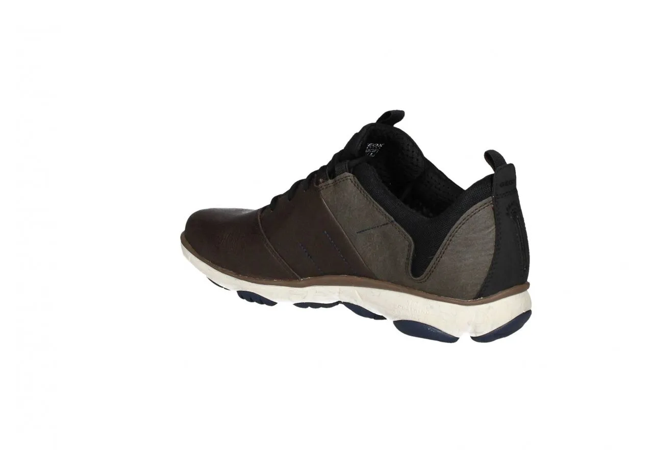 Blucher Piel Marron/gris Cuello Nilon Negro Amphibiox