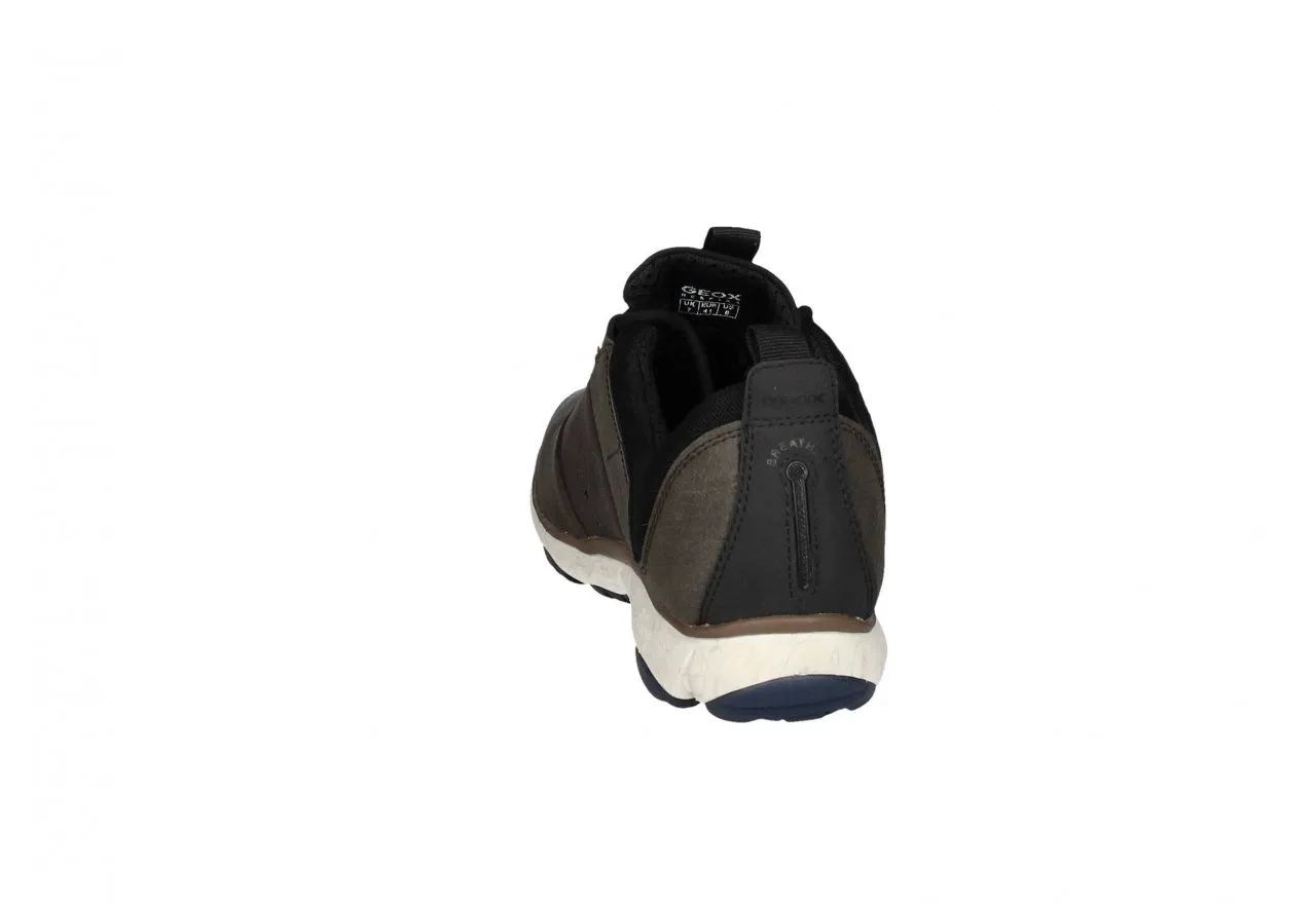 Blucher Piel Marron/gris Cuello Nilon Negro Amphibiox