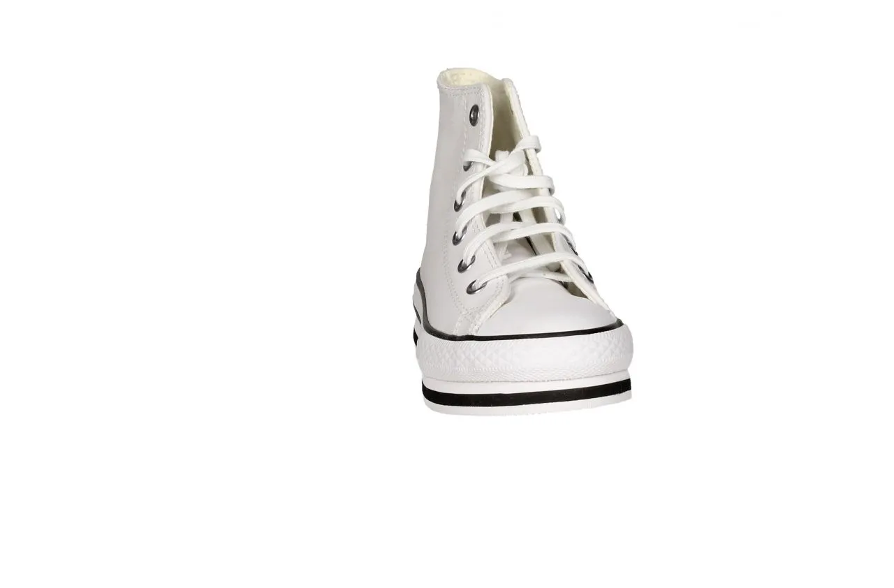 Bota All Star Piel Blanco Piso Doble