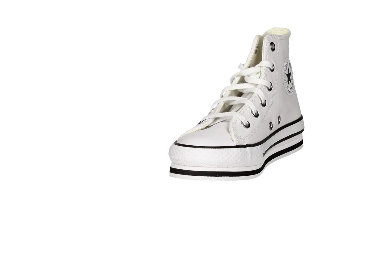 Bota All Star Piel Blanco Piso Doble