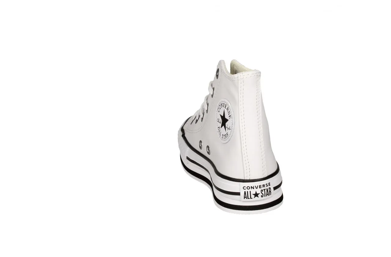 Bota All Star Piel Blanco Piso Doble