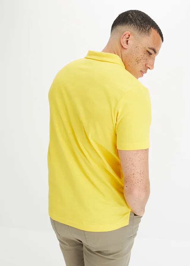 Camiseta de tipo polo Amarillo narciso