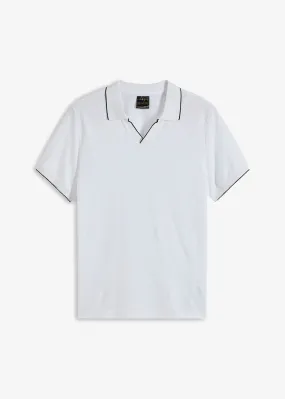 Camiseta de tipo polo Blanco-negro