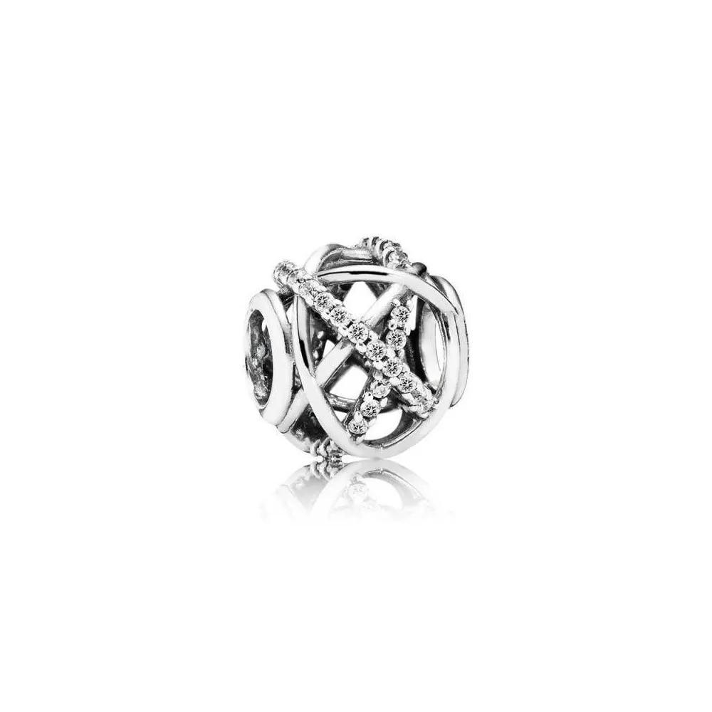 Charm Pandora calado con circonitas. REf 791388CZ