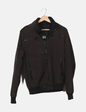 Jack & Jones Chaqueta negra detalle bolsillos