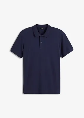 Polo de piqué de manga corta Azul marino