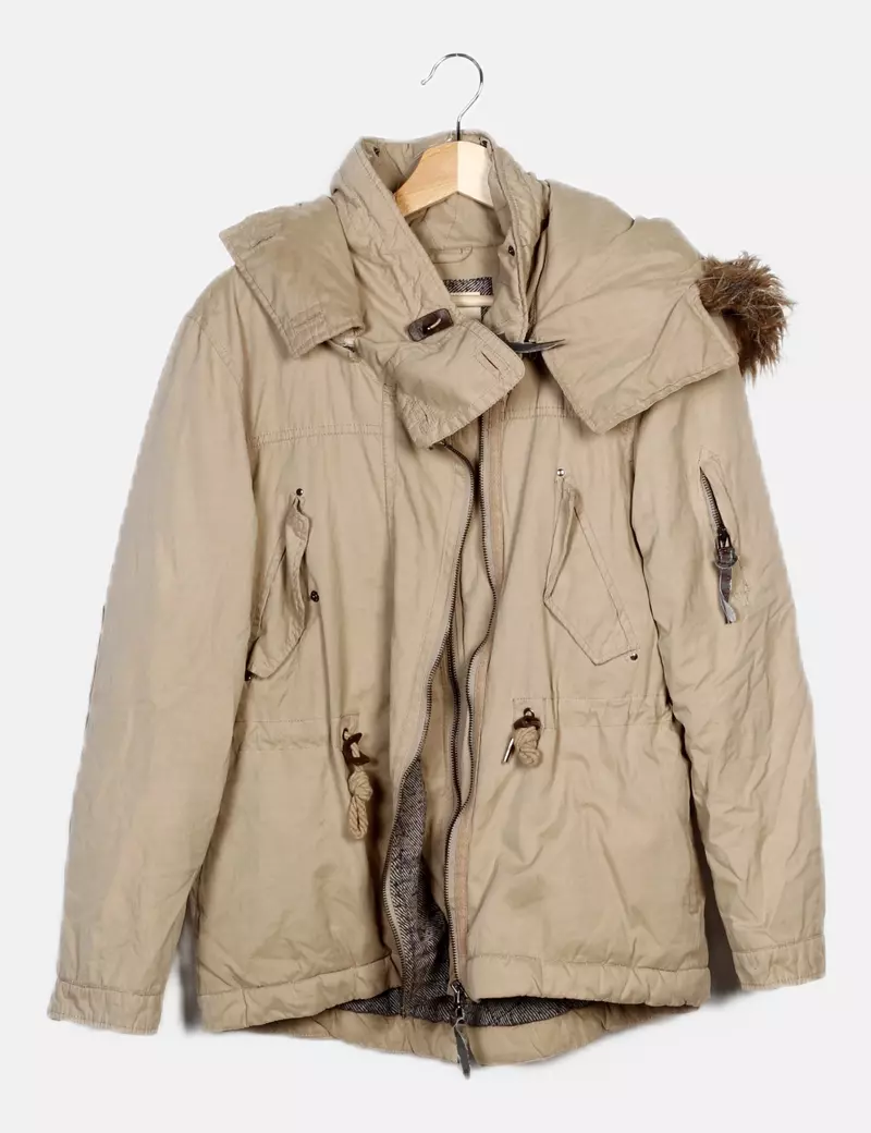 Pull&Bear Parka beige casual