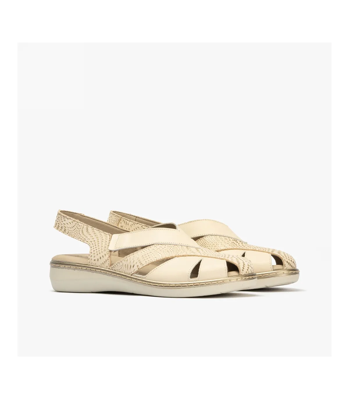 SANDALIAS PIEL MUJER PITILLOS 5583