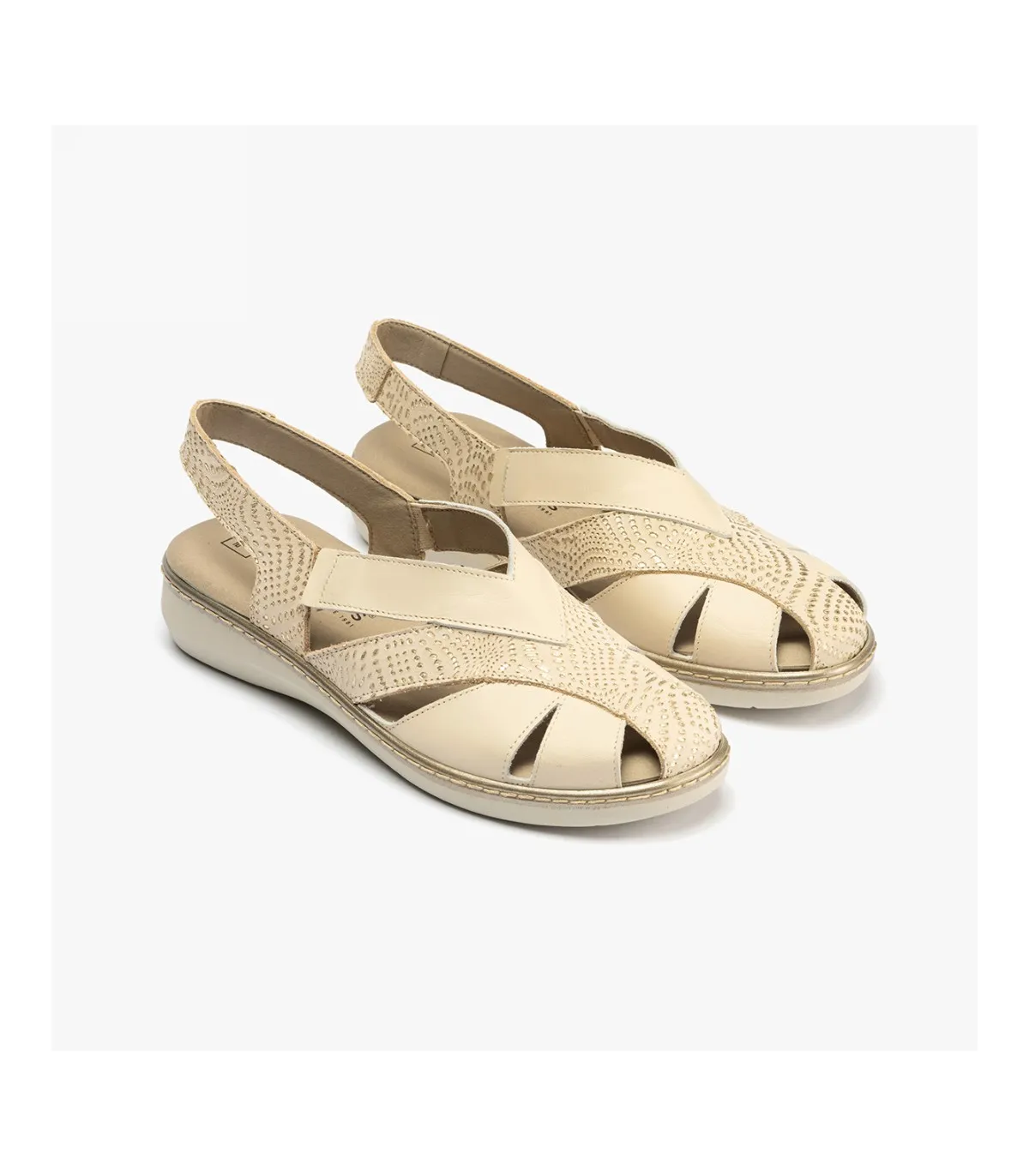 SANDALIAS PIEL MUJER PITILLOS 5583