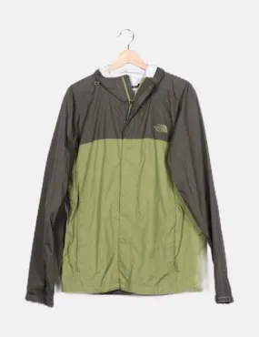 The North Face Chaqueta verde impermeable