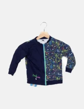 Tuc tuc Chaqueta estampada azul marino