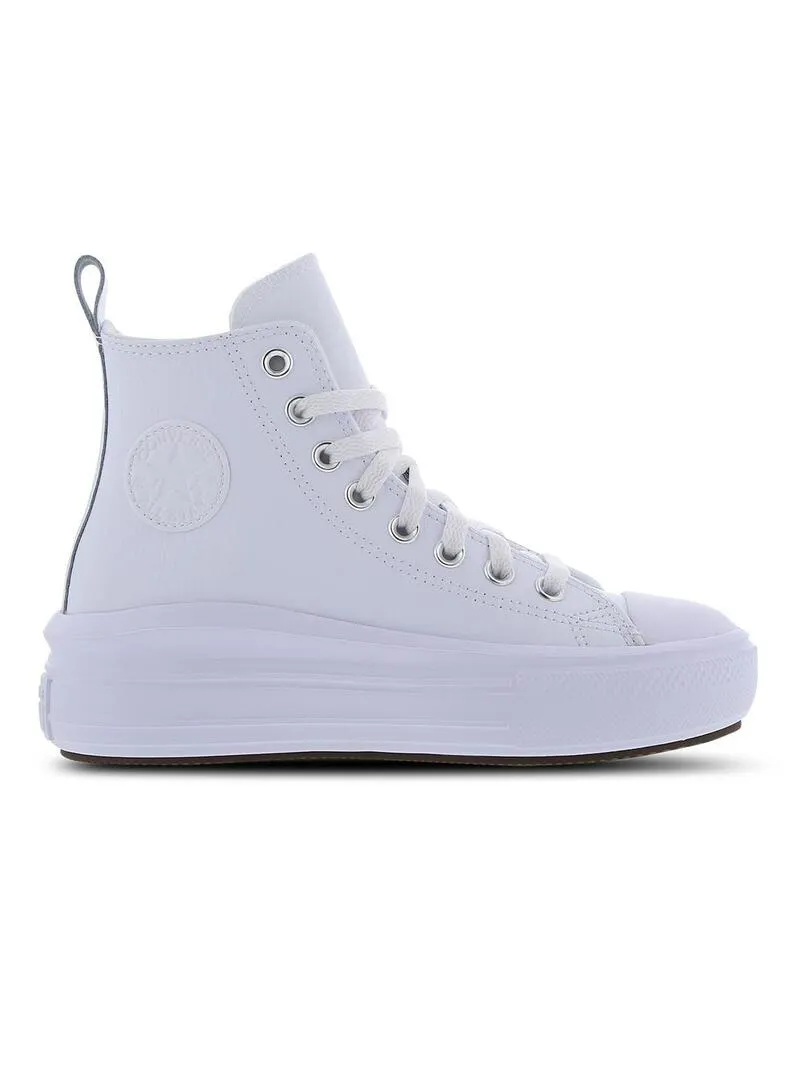 Zapatilla Junior Converse Move piel blanco