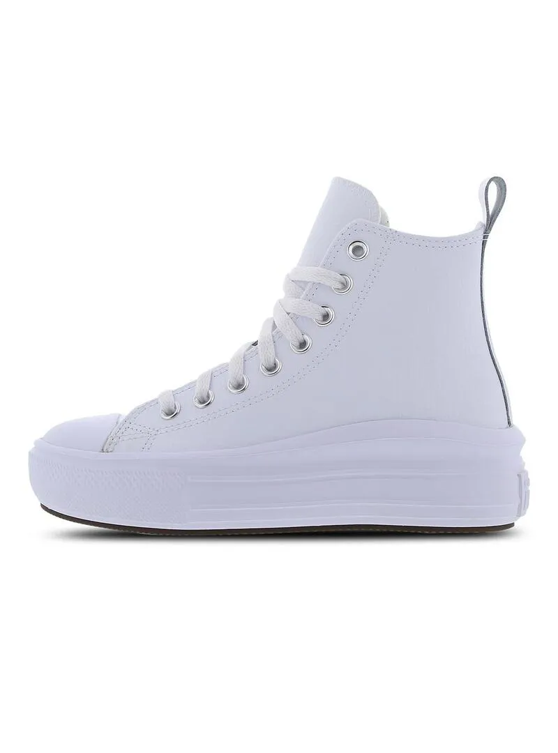 Zapatilla Junior Converse Move piel blanco