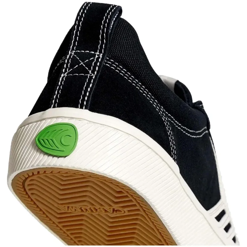 Zapatillas Cariuma Catiba Pro Skate Black Suede And Canvas Contrast Thread