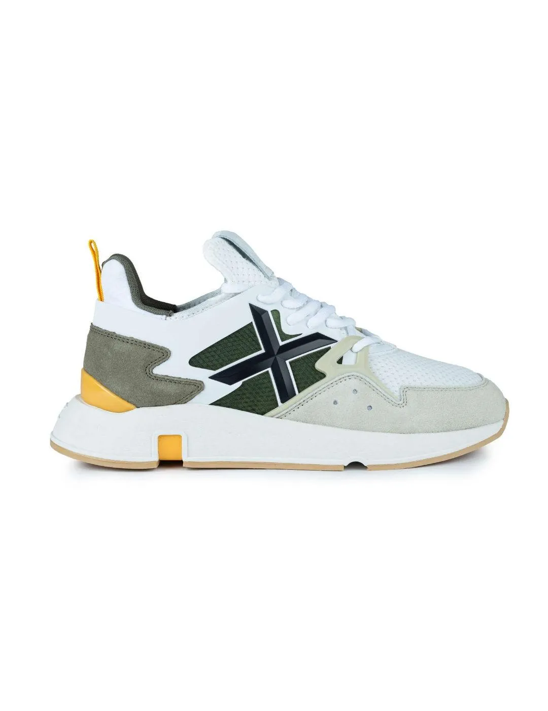 Zapatillas Munich Clik 63 blanco y verde para hombre