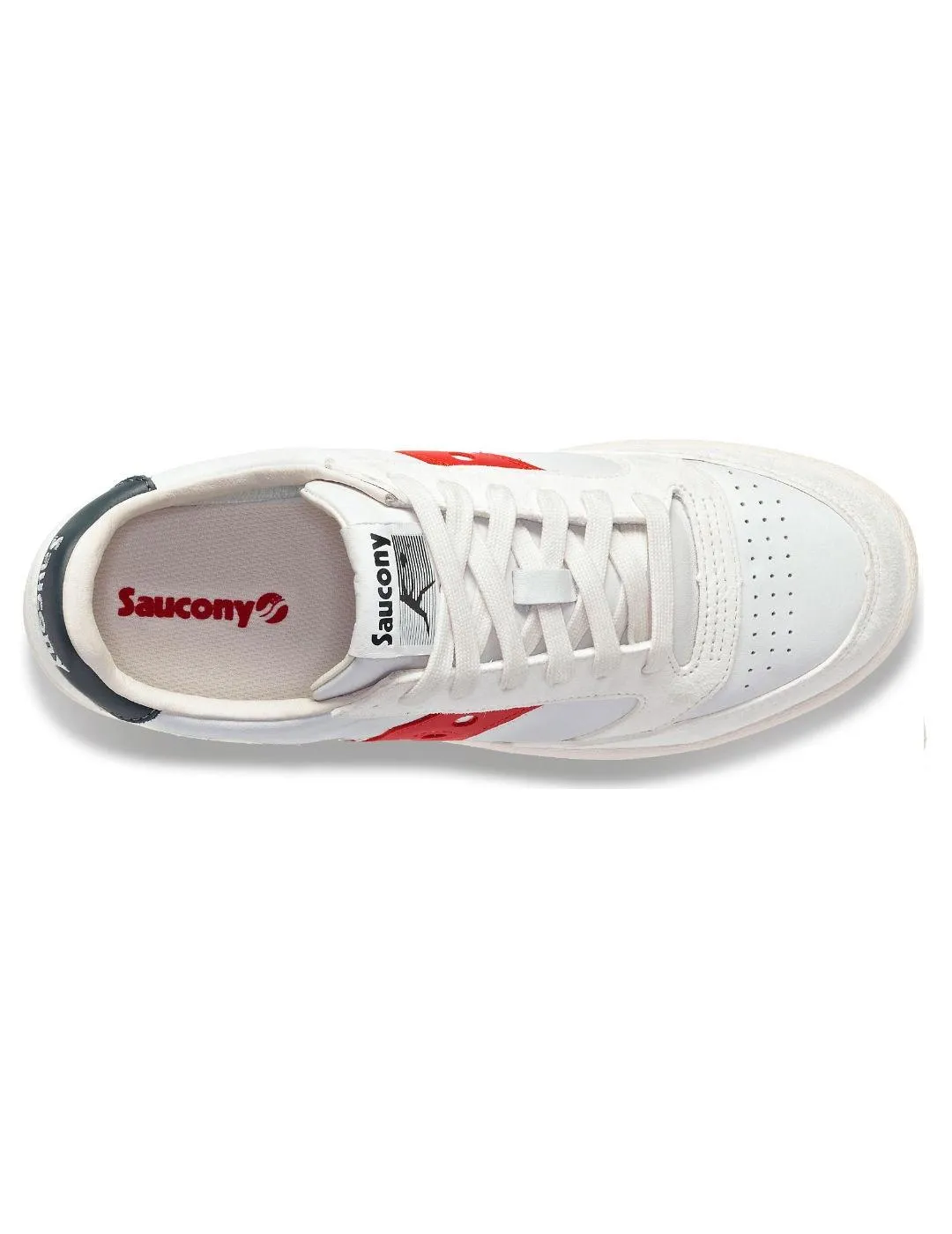 Zapatillas Saucony Jazz Court blanco/rojo hombre-b