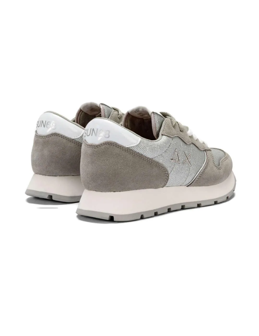 Zapatillas Sun6 Ally Glitter gris brillantina para mujer